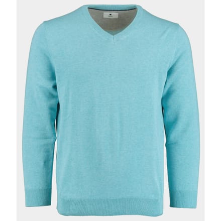 Bos Bright Blue Pullover cotton regular fit aqua 518100cct-13/965