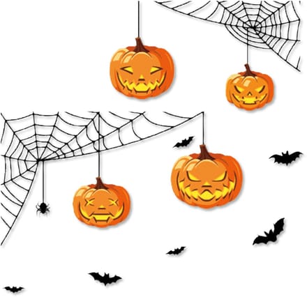 Q2P - Halloween - Raamstickers - Decoratie - Pompoen Versiering - Stickers - Raamstickers Kinderen - Statisch