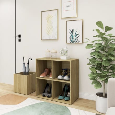 vidaXL - Opbergkast - 105x35,5x70 - cm - bewerkt - hout - sonoma - eikenkleurig