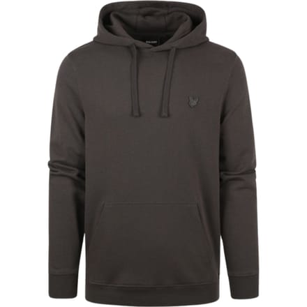 Lyle & Scott tonale Eagle-logo gunmetal grijze pull-over hoodie
