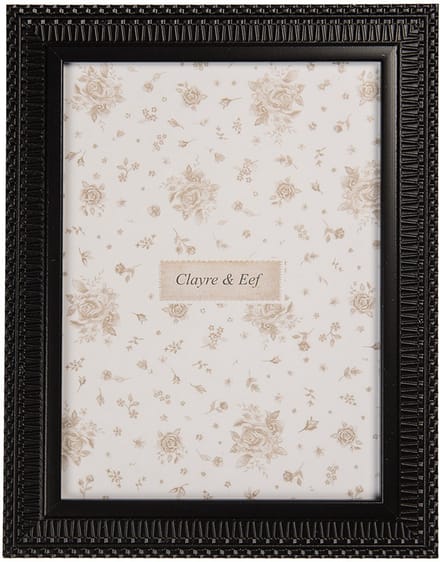 Clayre & Eef Fotolijst 15x20 cm Zwart MDF