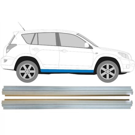 Binnenste reparatie dorpel voor Toyota Rav4 2006-2013 / Links + Rechts / Set