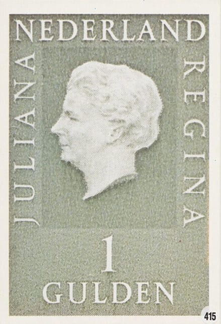 Briefkaart met afbeelding Juliana Regina postzegel
