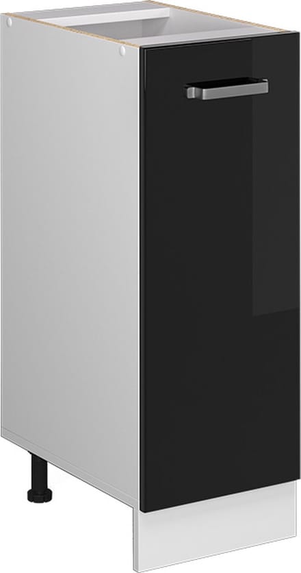 Vicco R-Line Apotheekkast – 30 cm, WB Eik Zwart hoogglans