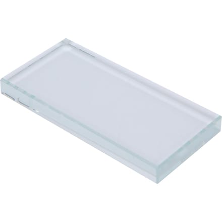 Nagelkunst Paletten Kleurmenging Glas Rechthoek Make-up Mengen Nepwimper Lijm Houder white