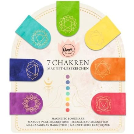 Omm for you magnetische boekenlegger set à 7 stuk - chakra