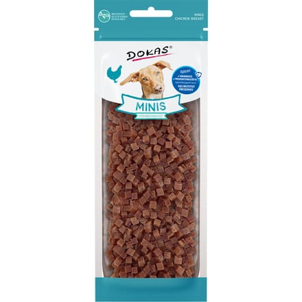 70 g Dokas Minis Kippenborst Hondensnacks