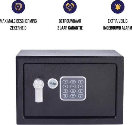 Yale - Elektronische Kluis met Alarm - Medium - Standard Protection