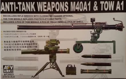 AFV Club 35021 Anti-Tank Weapons Set – 1:35 Schaal Modelbouw Accessoires