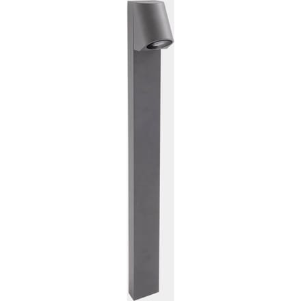 LEDS-C4 Eko Tuinpadverlichting, grijs, hoogte 80 cm, aluminium