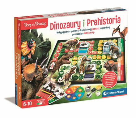 Board Game Quiz Dinosaurs & Prehistory Ice Age Edition Polish Language Clementoni 50804 - UNI