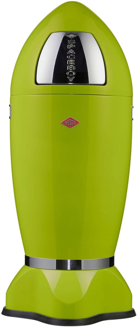 Wesco afvalbak Spaceboy, afvalbak, afvalemmer, staalplaat, limoengroen, 35 l, 138631-20