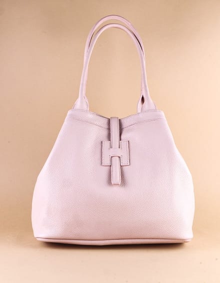 Echt lederen handtas Madou - Made in Italy - Pink