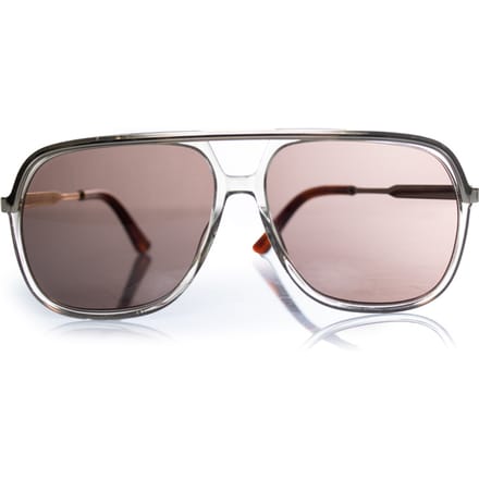 Gucci, transparante en gouden aviator