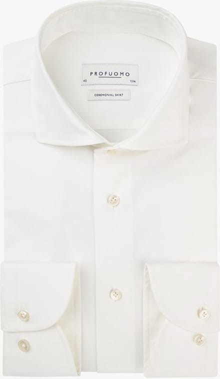 Profuomo Overhemd Off White - Overhemden Trouw