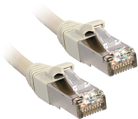 LINDY 47243 RJ45 Netwerkkabel, patchkabel CAT 6 U/FTP 1.50 m Grijs Folie afscherming 1 stuk(s)