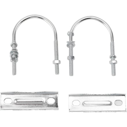 Dubbele Antenne Mastklem Kit IJzer V Kaakblok met U-bouten Mast naar Mast Montagebeugel Kit voor white