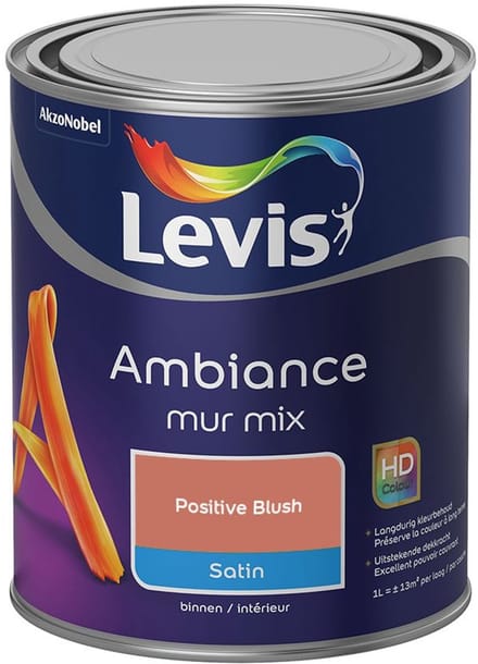 Levis - Ambiance Mur Satin Mix - Positive Blush - Mengverf - 1 L