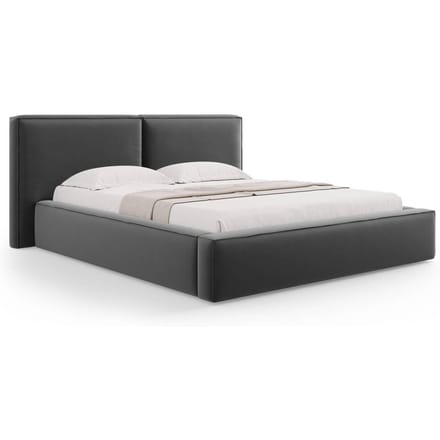 Bedframe Jodie met opbergruimte velvet 160 x 200 cm | Micadoni
