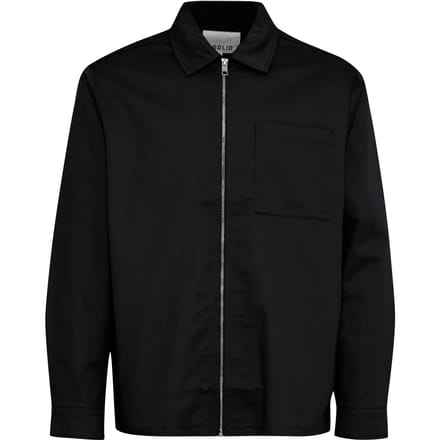 Solid Delon Zipper Overhemd Heren - Maat XL