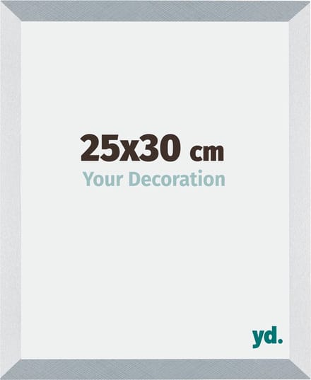 Your Decoration - Fotolijst 25x30 cm - MDF - Aluminium Geborsteld - Mura