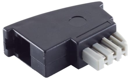 TAE-N - RJ11 telecom adapter | zwart