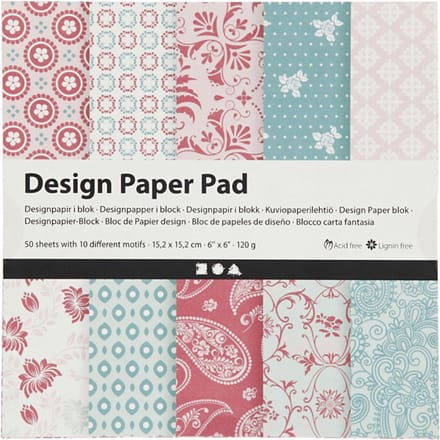 CC Design Papier Blok 15,2x15,2 cm 50 vel