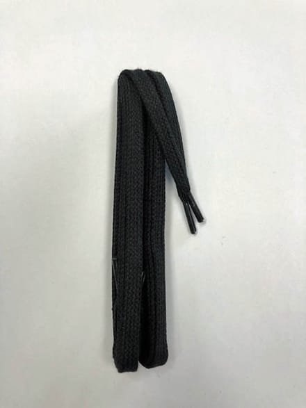platte nauwe veters 90cm zwart katoen