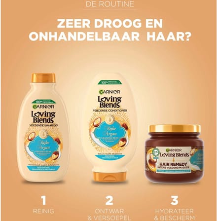 Loving Blends Masker Rijke Argan Zeer droog, Onhandelbaar haar 340 ml