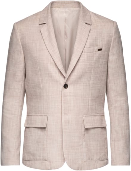 OMBRE Blazer - Regular Fit - Lange Mouw - Knopen Lichtbruin S