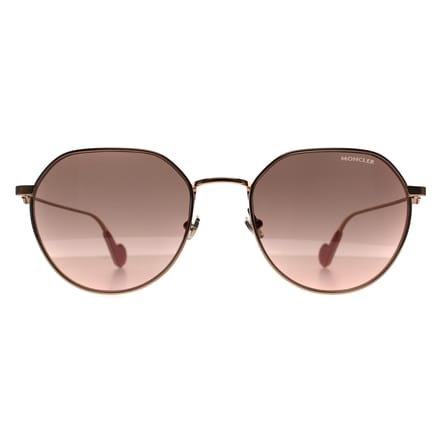 Moncler ML0156-K 28U glanzend rosÃ©goud roze bruin zonnebril