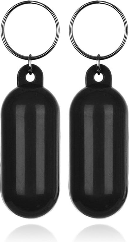 LGT JWLS Drijvende Sleutelhanger Zwart - Mini Fender - Set van 2