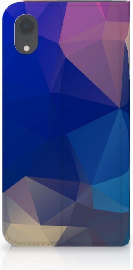 Apple iPhone Xr Stand Case Polygon Dark