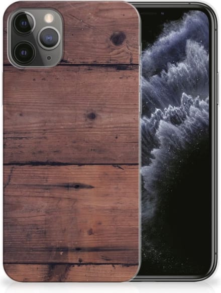 Apple iPhone 11 Pro Bumper Hoesje Old Wood