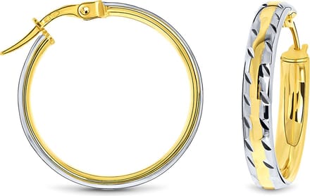 Miore Pure Oorbellen Dames - 9 Karaat - Kleur Geelgoud - Oorringen - 4 mm