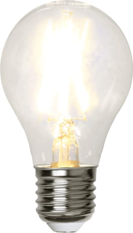 Peerlamp / Standaard bol met helder filament - E27 - 2W - 2700K