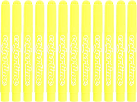 Colortime stift, 5 mm lijn, citroengeel, 12 stuks