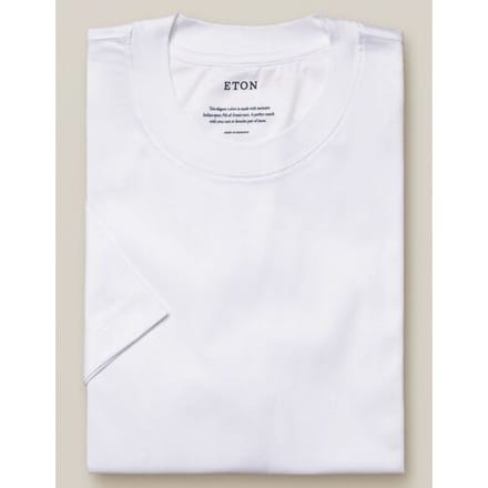 Eton T-Shirt Filo di Scozia Jersey Wit / male
