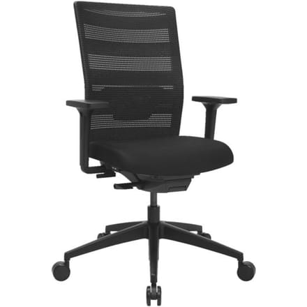 Topstar bureauwerkstoel 'Airwork', zwart / zwart