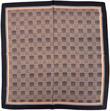 Satijnlook Sjaal - Vintage Ruit | 65 x 65 cm | Polyester | Fashion Favorite