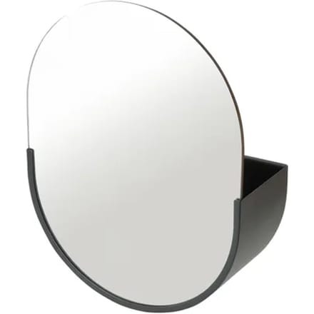 Duraline Schap Met Spiegel Matzwart Staal 30x42x10cm