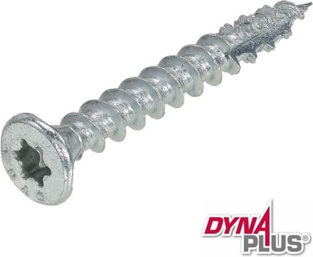 Dynaplus - Unischroeven - Torx 30 platkop - 6 x 45mm - Verzinkt - Voldraad (100 stuks)