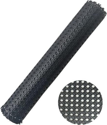 Zwart Rotan Rollen 40 cm x 2 Meter voor Meubels en Decoratie
