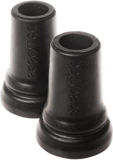 Krukdoppen 17 mm Zwart - Set van 2