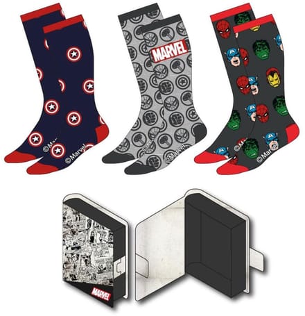 Marvel Sokken Heren Dames - 3 Paar - Maat 38/45 - One Size