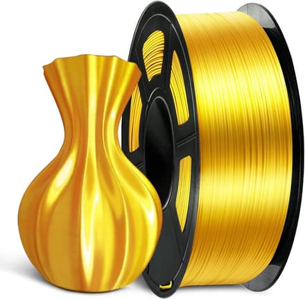 3D Printer Filament PLA PLUS Silk Filament 1.75mm Smooth Silk PLA+ - 1000g Hel Goud
