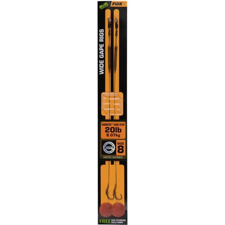 FOX Edges Wide Gape Semi Stiff Camotex Ready Rigs - Onderlijn