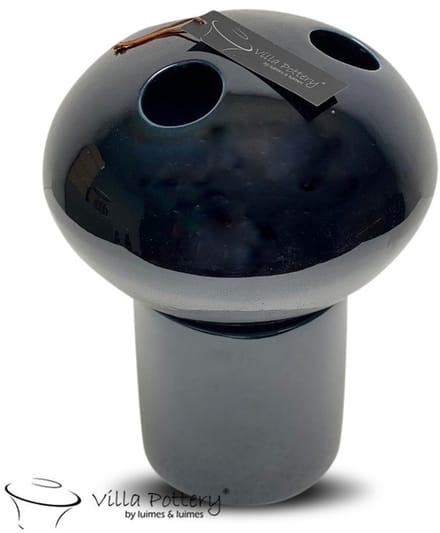 Marrakech Vaas Blauw Zwart D22 x H26