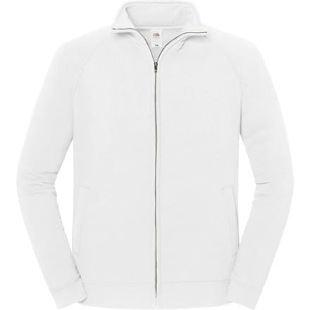 Fruit of the Loom Heren Iconic Premium Effen Sweatjas (Wit)