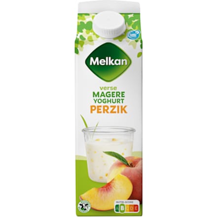 Magere vruchtenyoghurt perzik